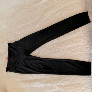 Spanx velvet leggings size large black
